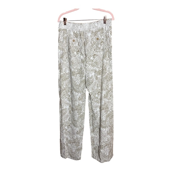 CALI 1850 Wide Leg Linen Blend Pants L NWT - Picture 5 of 10